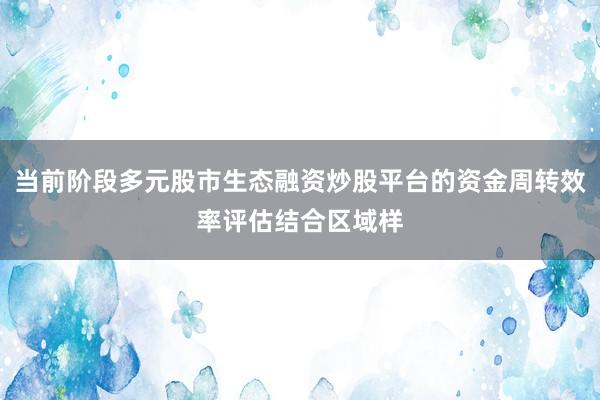 当前阶段多元股市生态融资炒股平台的资金周转效率评估结合区域样